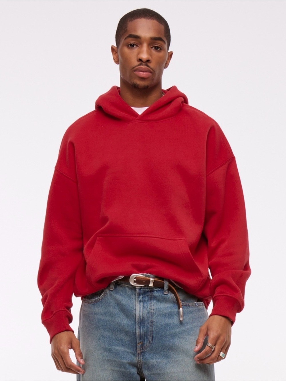 Like New Abercrombie essential hooded sweatshirt size large